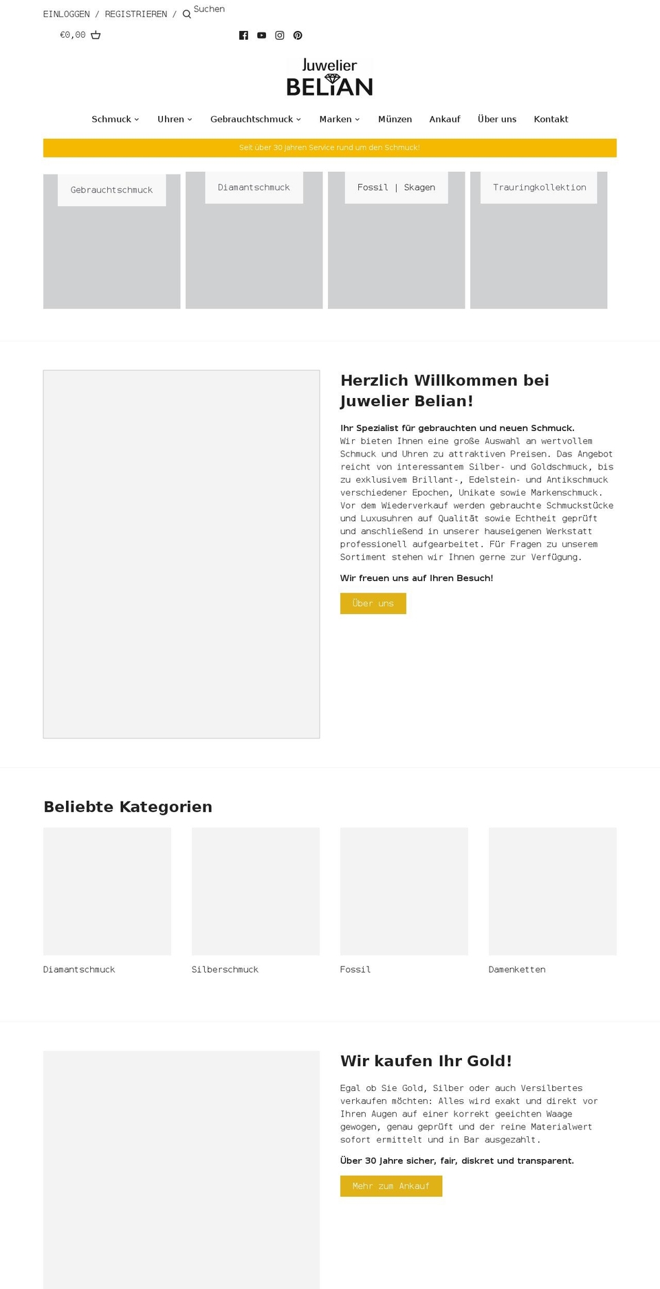 juwelier-belian.de shopify website screenshot