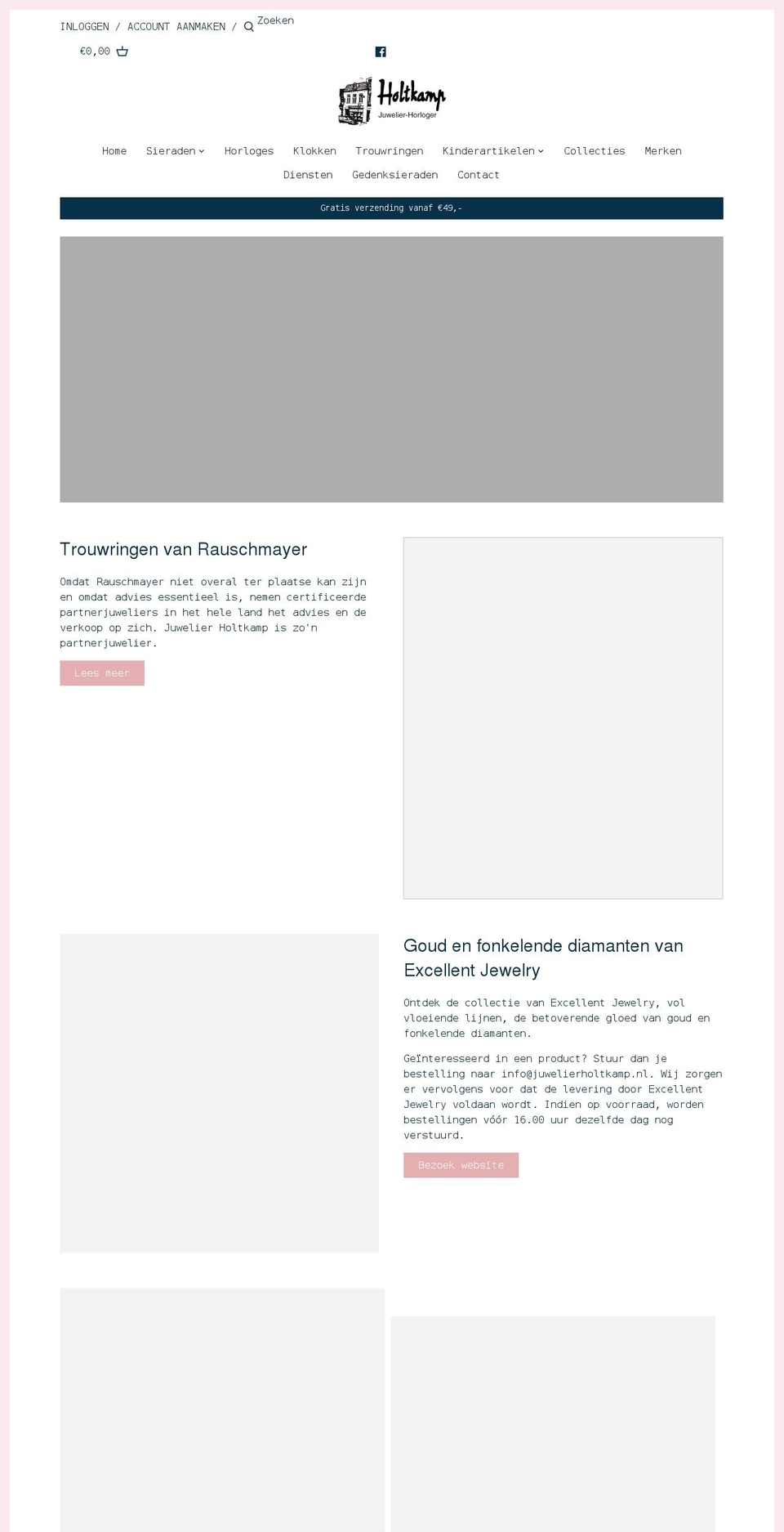 juwelierholtkamp.nl shopify website screenshot