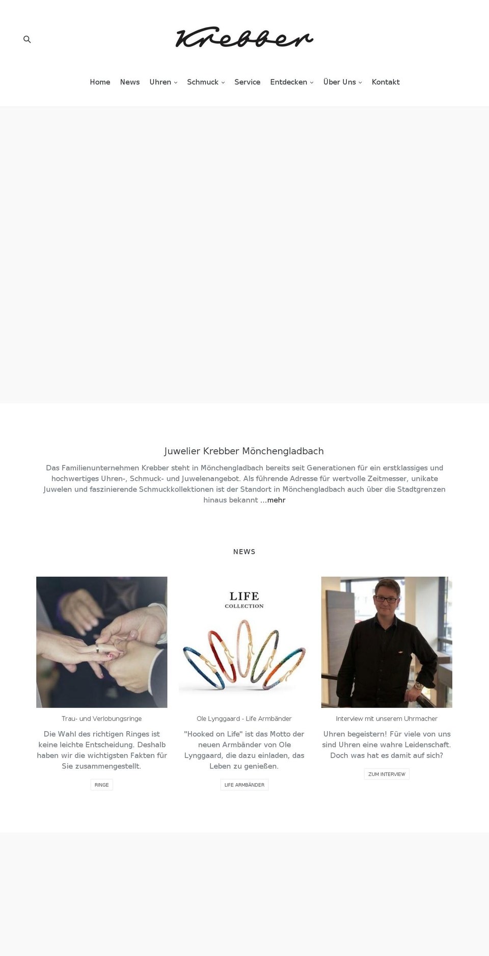 juwelierkrebber-mg.de shopify website screenshot