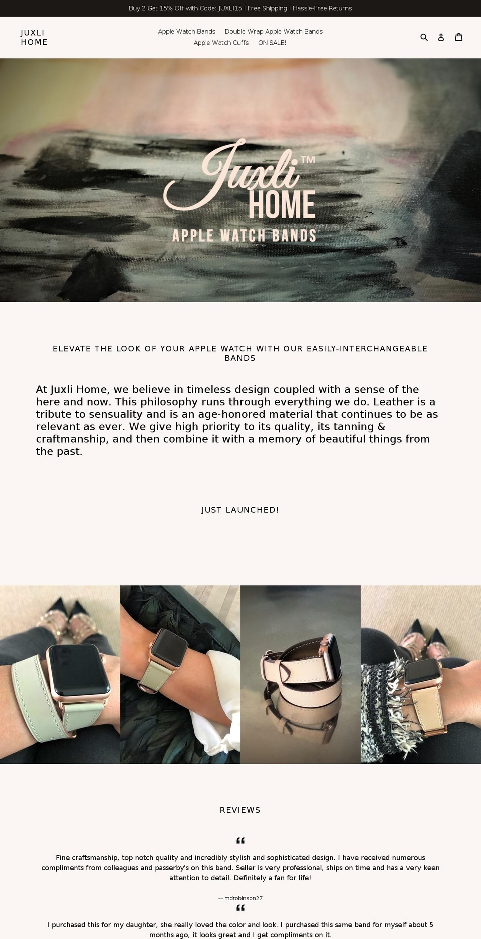 juxlihome.com — Shopify storefront screenshot