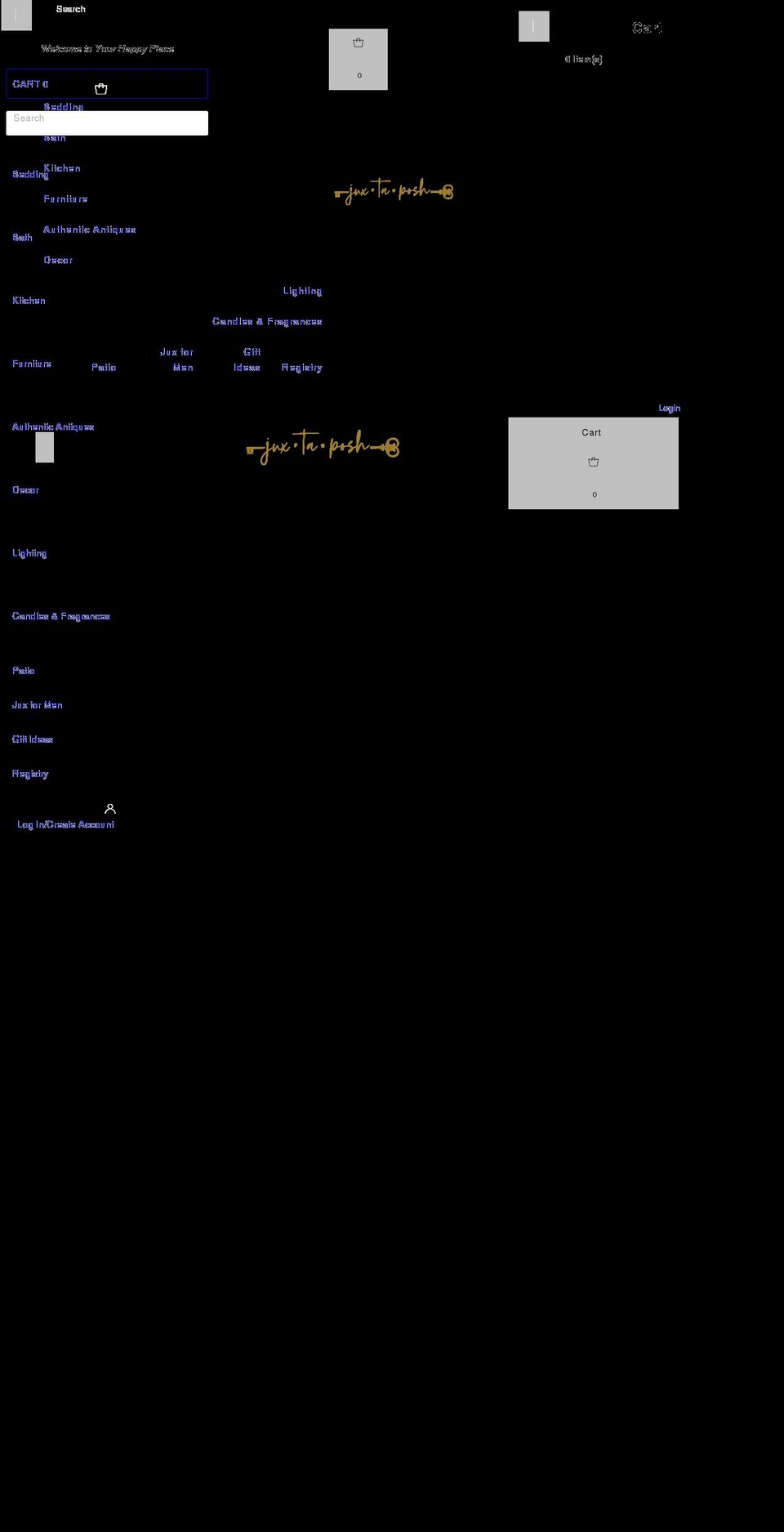 juxtaposhlbk.com shopify website screenshot