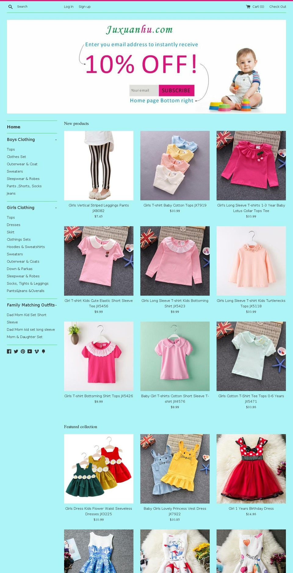 juxuanhu.com — Shopify storefront screenshot