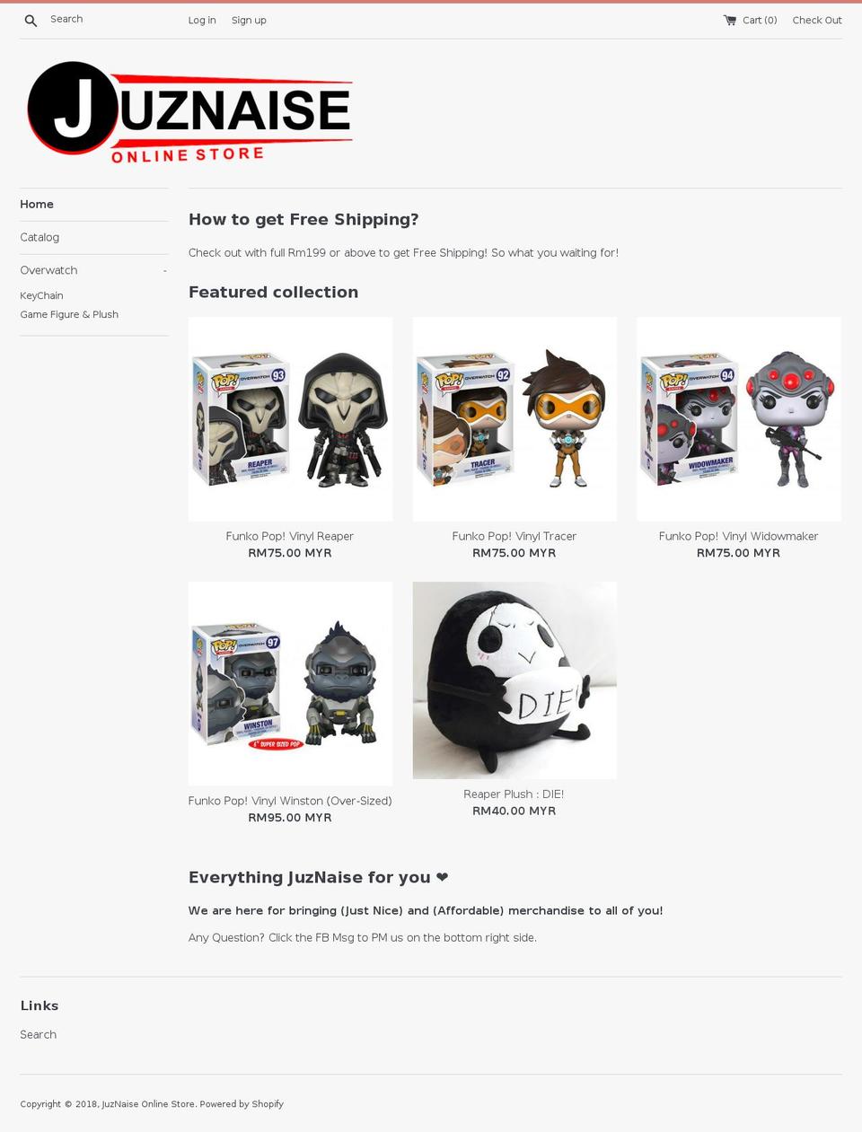 juznaise.com — Shopify storefront screenshot