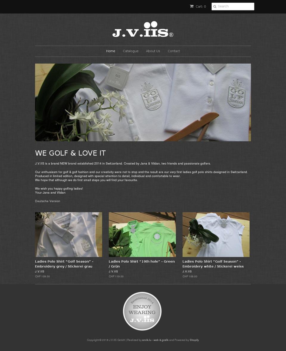 jviis.com — Shopify storefront screenshot