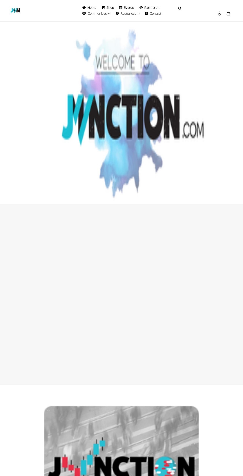 jvnction.com shopify website screenshot