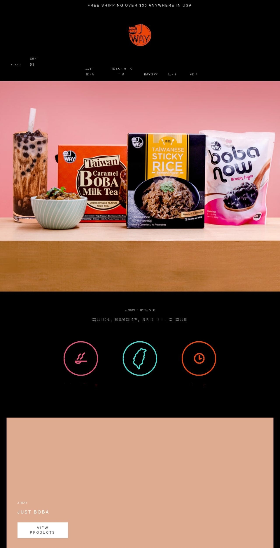 jwayfoods.com shopify website screenshot