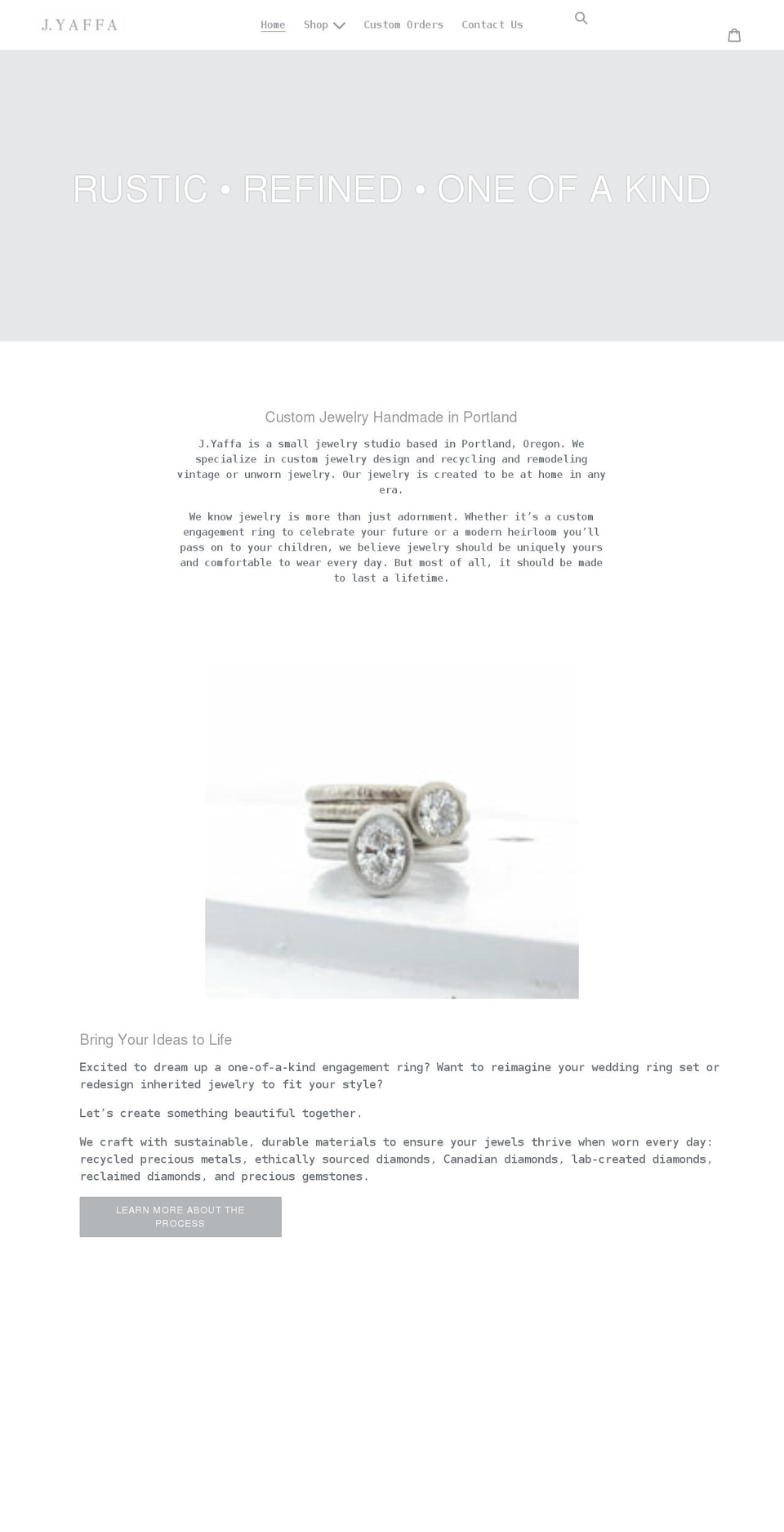jyaffa.com shopify website screenshot