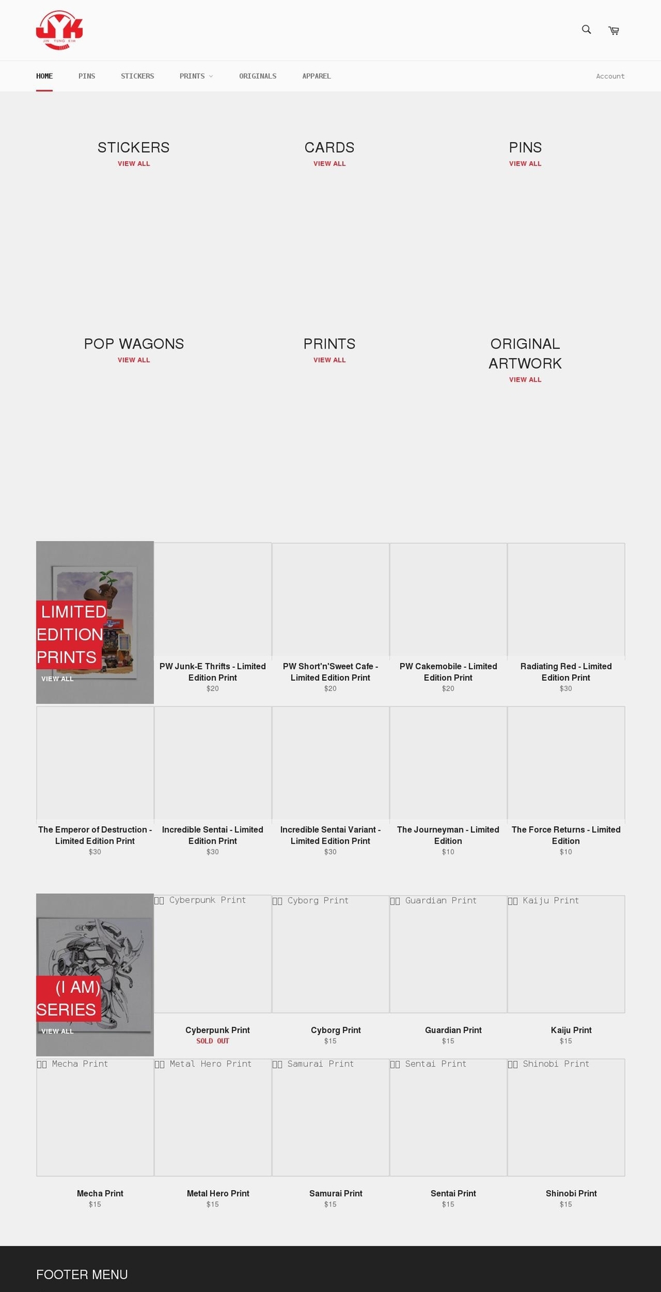 jykartshop.com shopify website screenshot