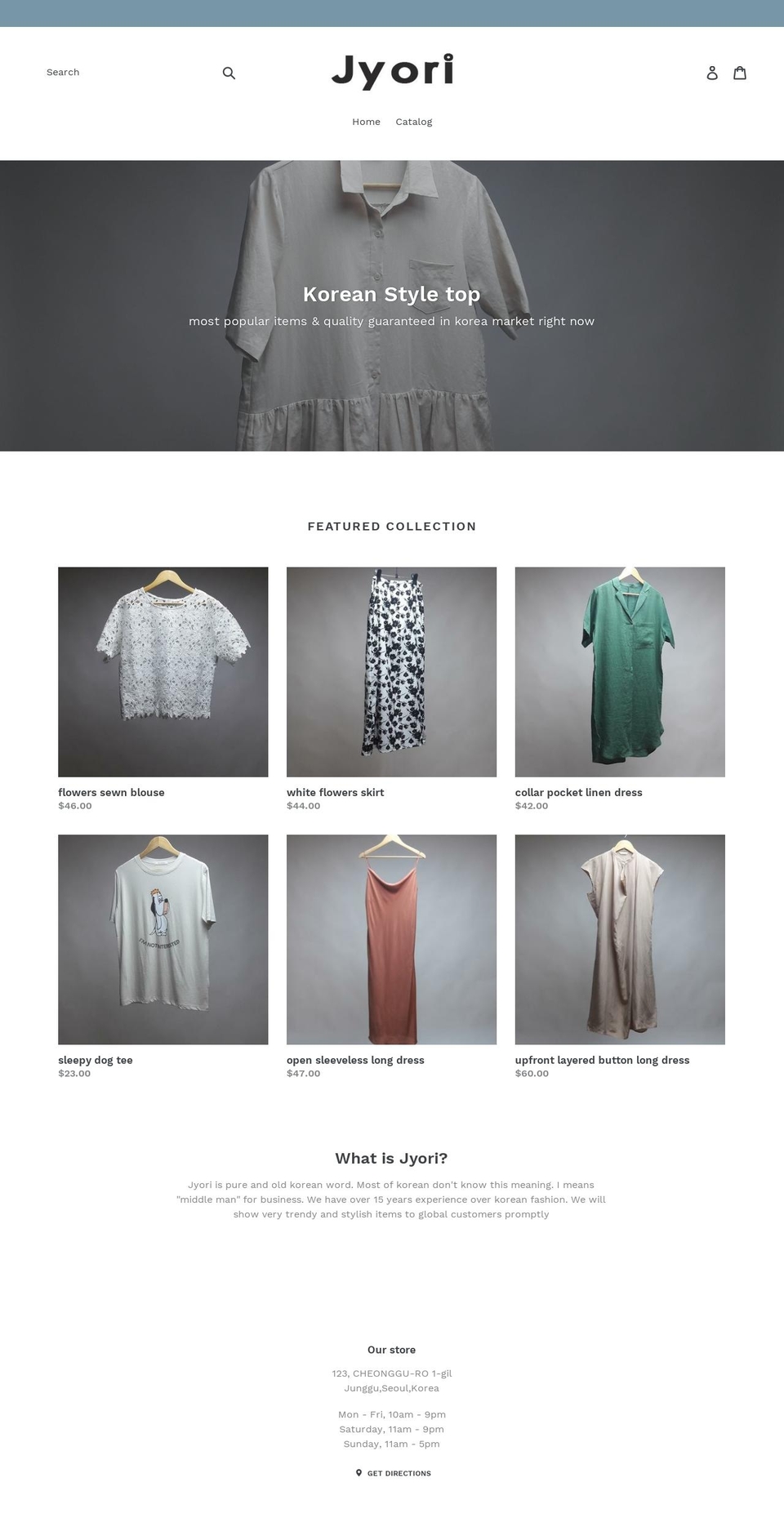 jyori.com — Shopify storefront screenshot