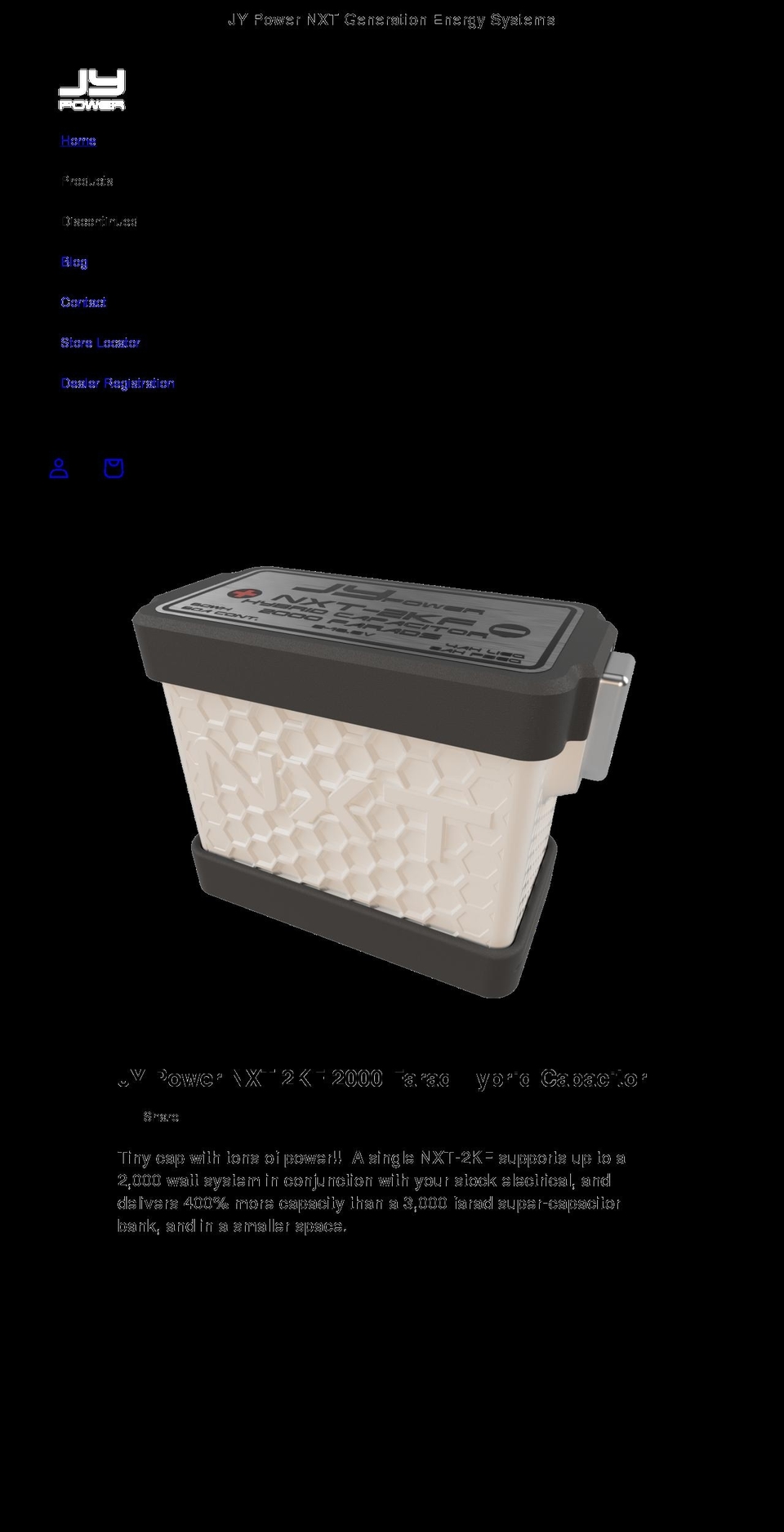 jypwr.com shopify website screenshot