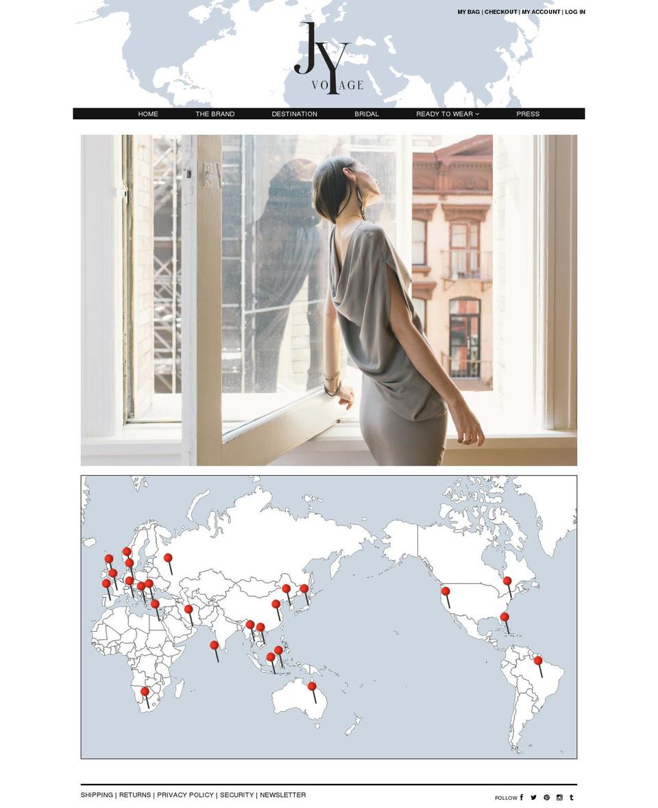 jyvoyage.com shopify website screenshot