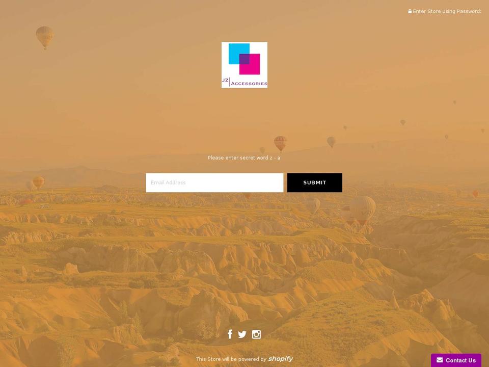 jzaccessories.com — Shopify storefront screenshot