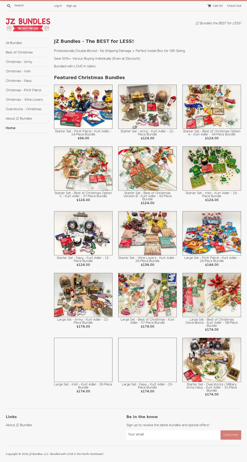 jzbundles.com — Shopify storefront screenshot