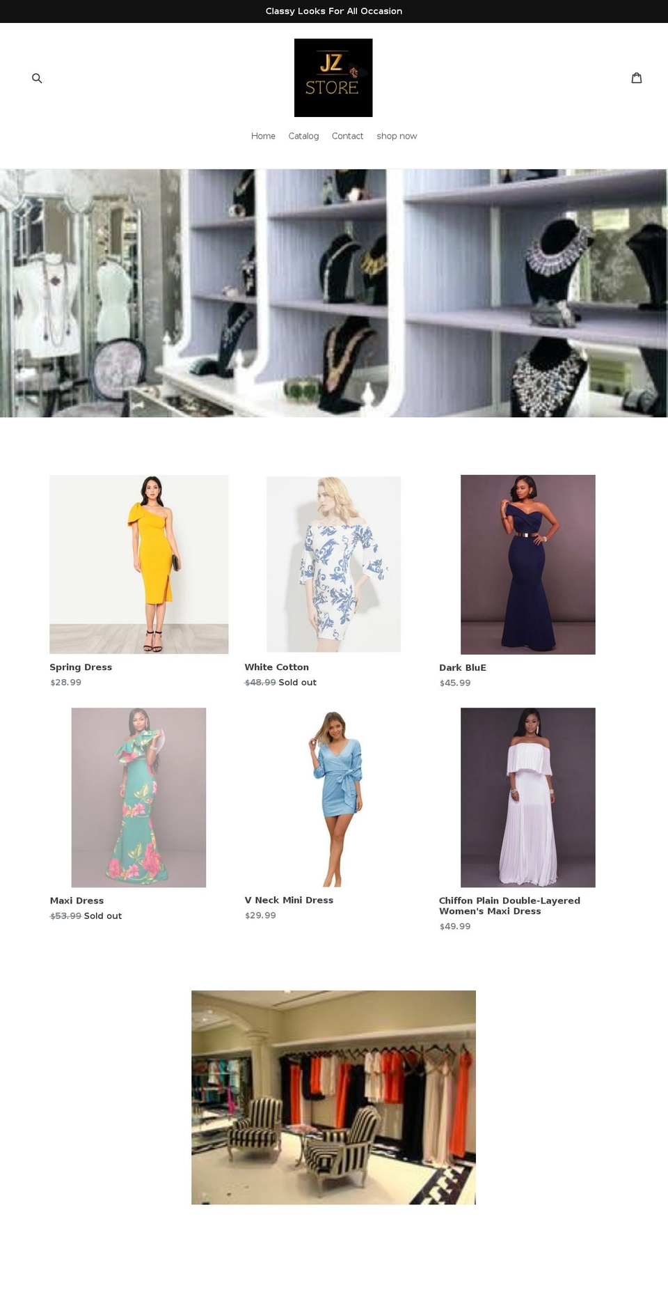 jzstores.com — Shopify storefront screenshot