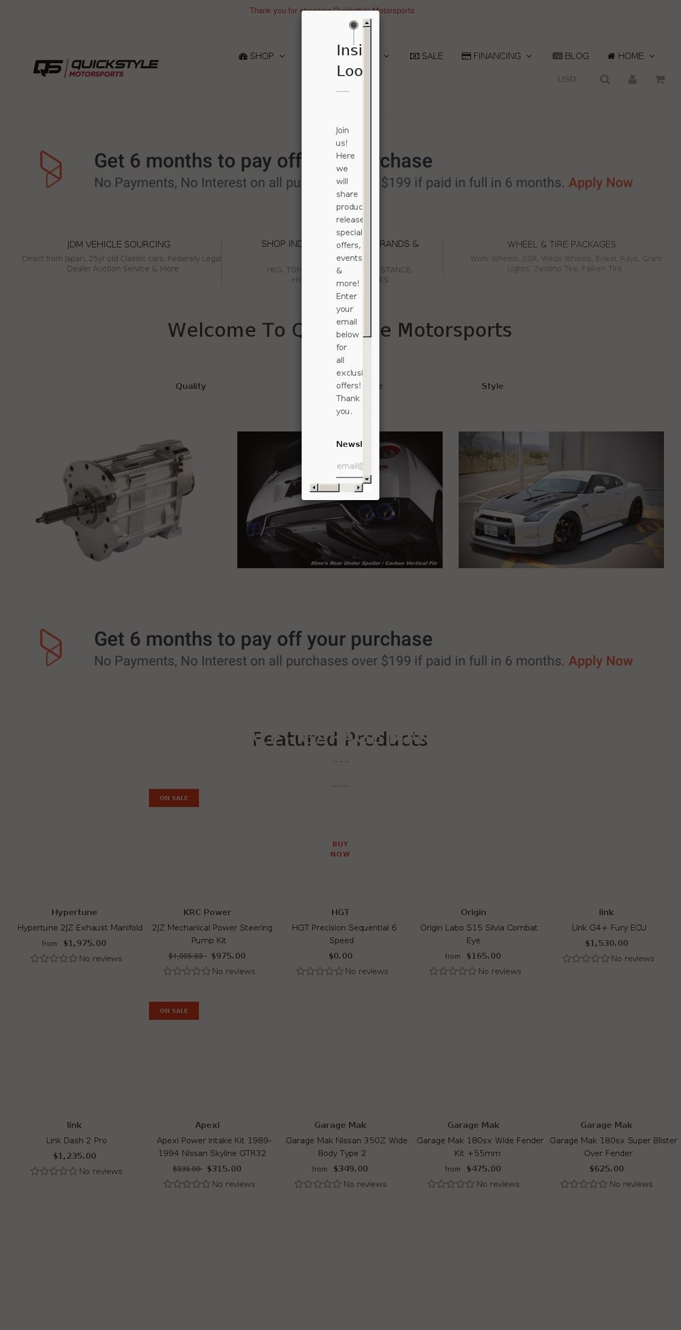 jzxfromjapan.com shopify website screenshot