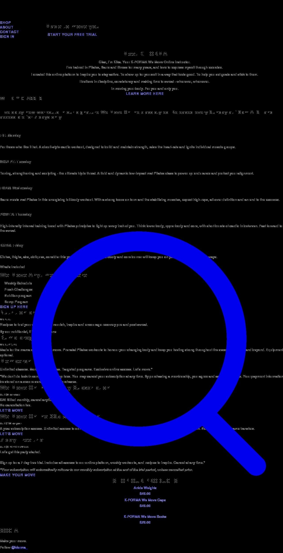 k-forma.com shopify website screenshot