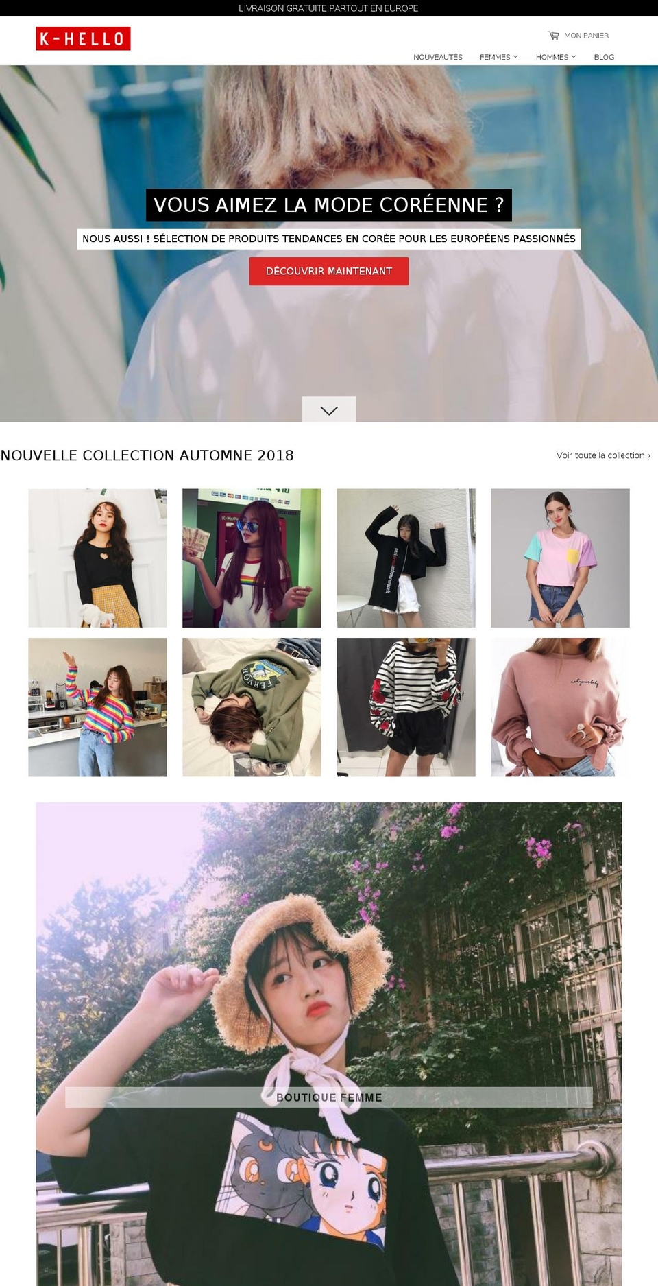 speedfly Shopify theme site example k-hello.com