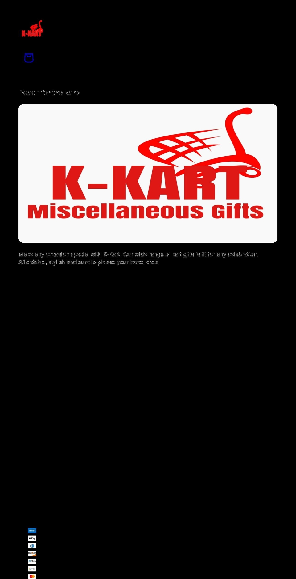 k-kart.com shopify website screenshot