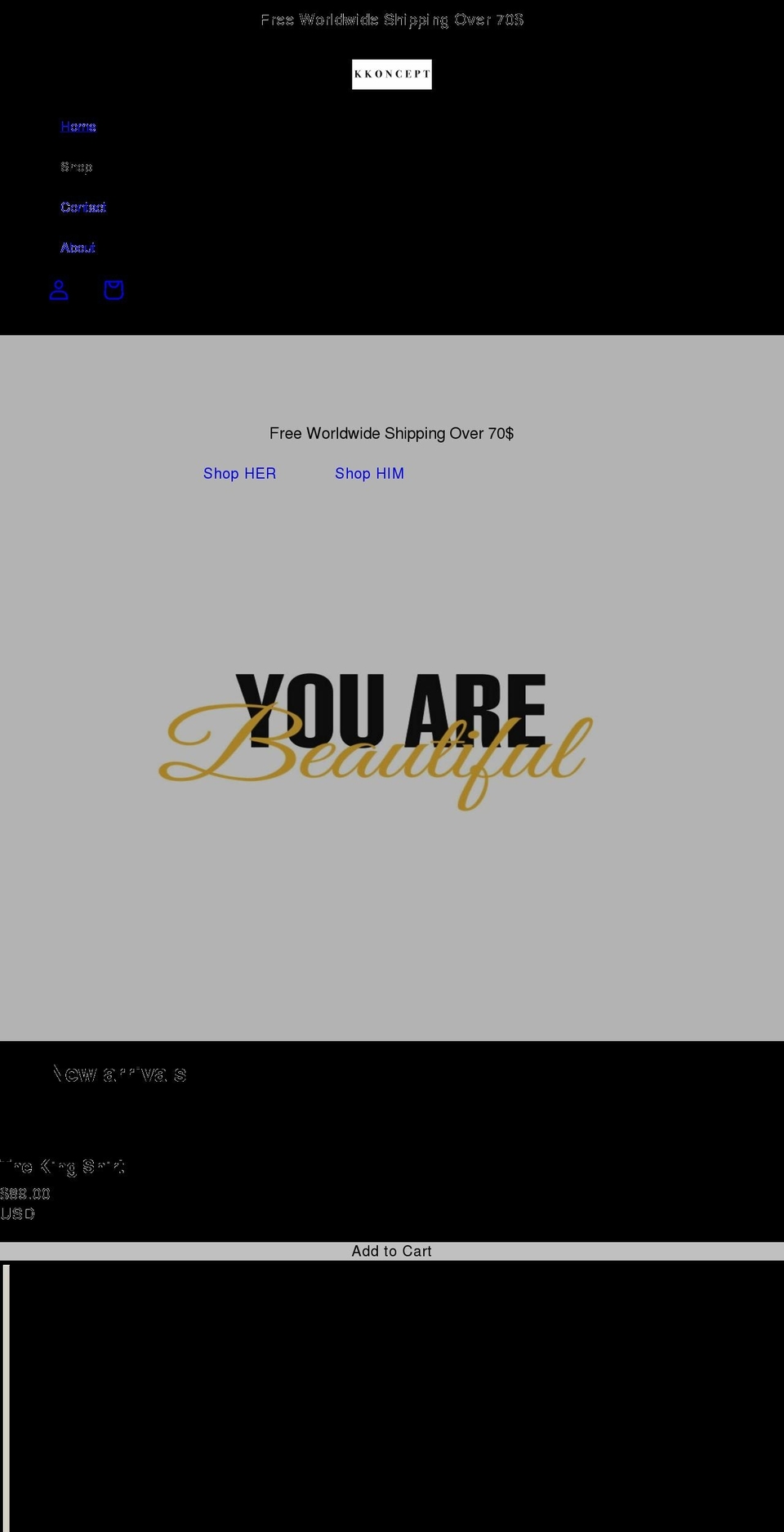 k-koncept.com shopify website screenshot