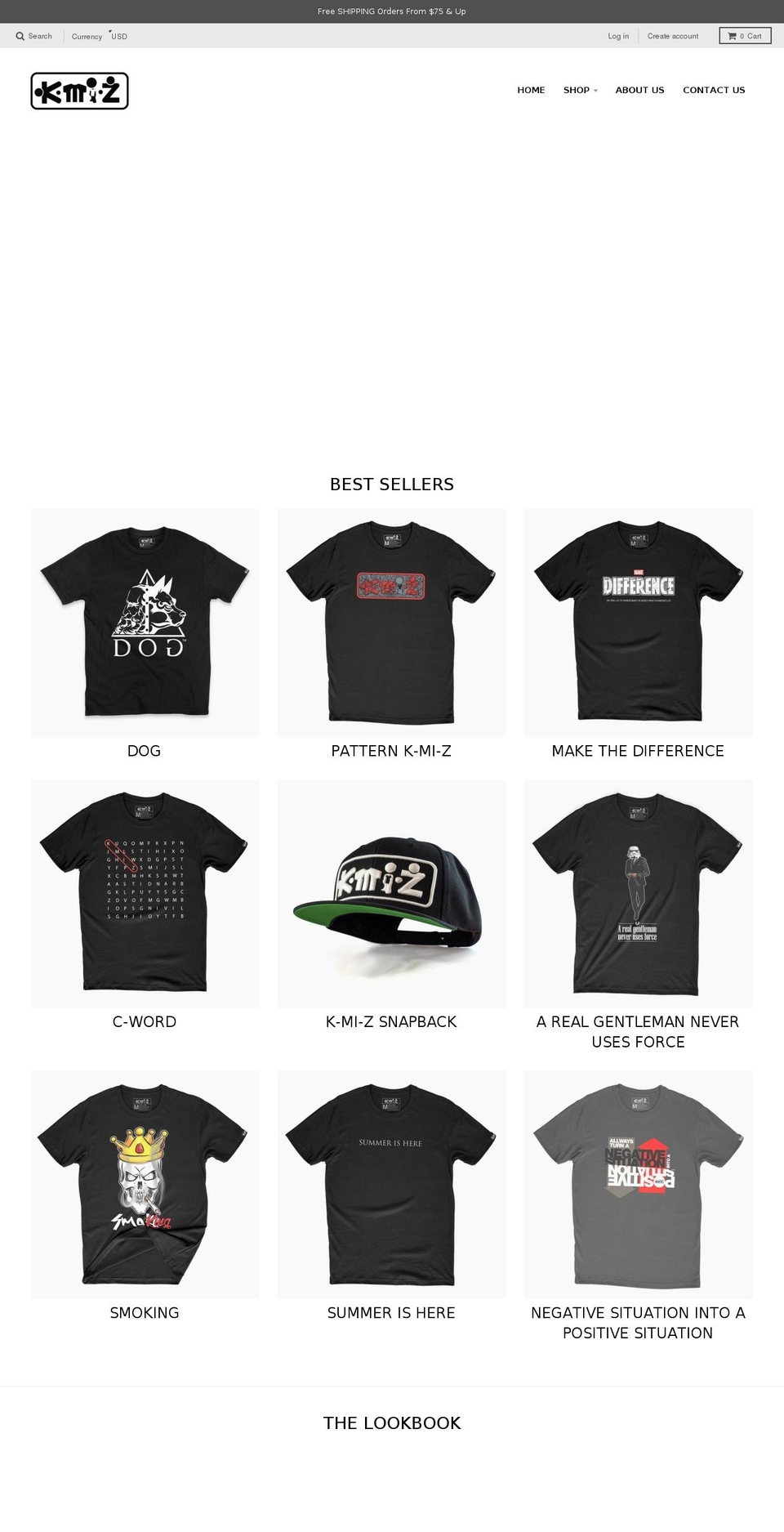 k-mi-z.com shopify website screenshot