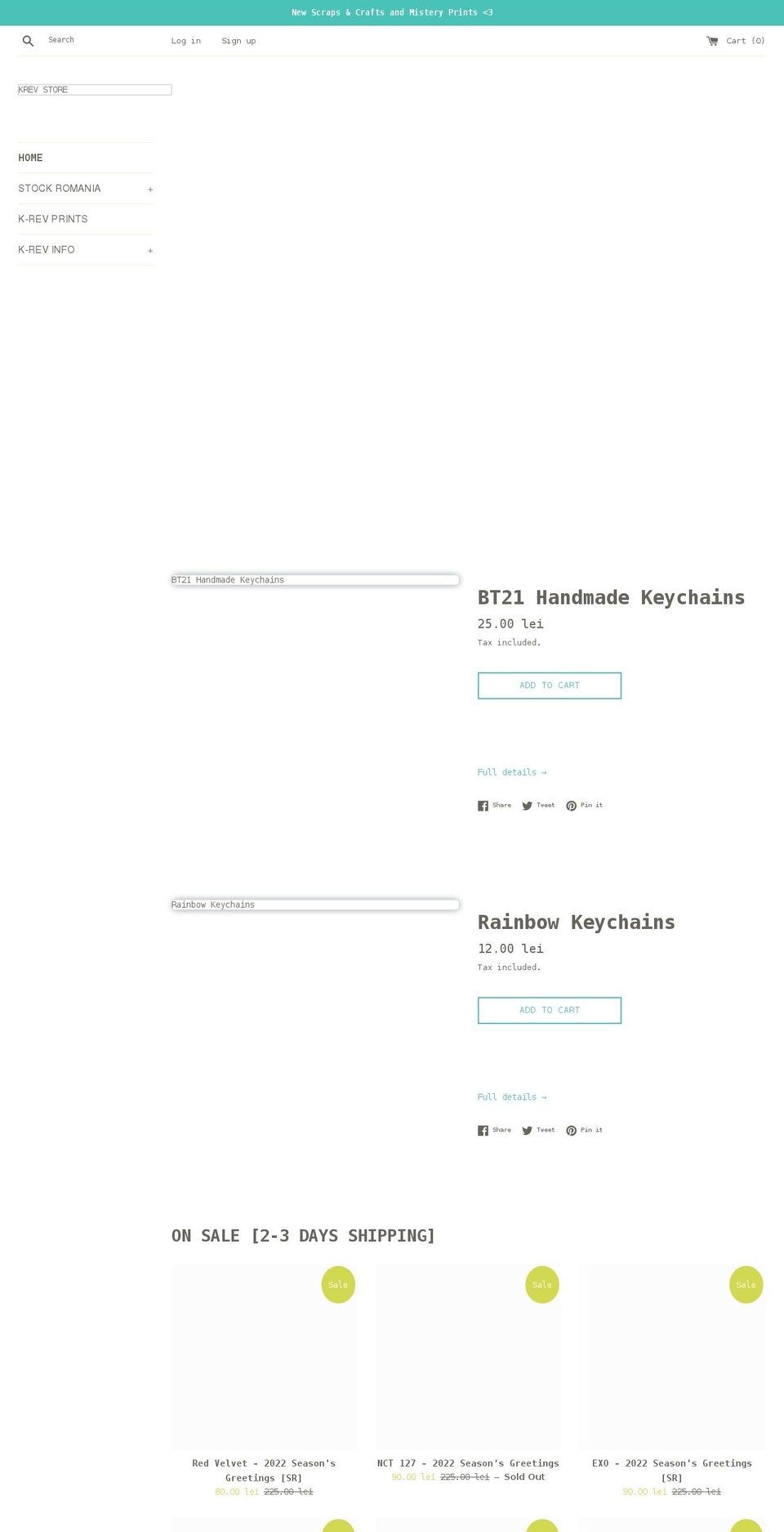 k-rev.store shopify website screenshot