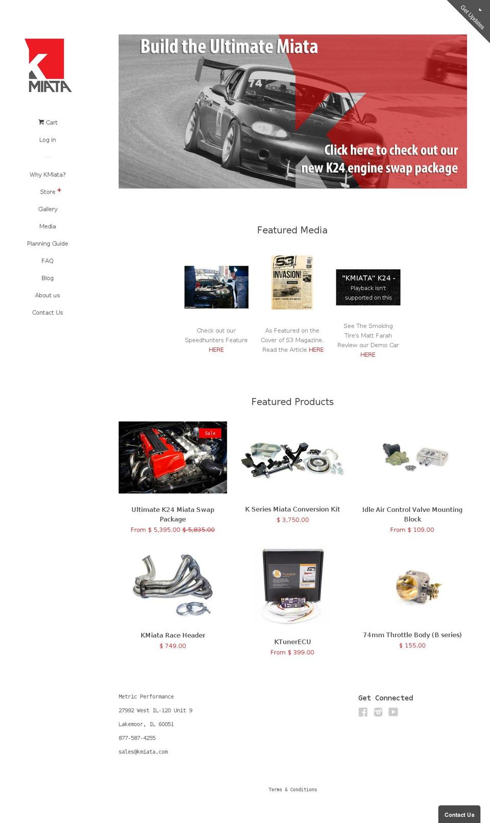 k24miata.com shopify website screenshot