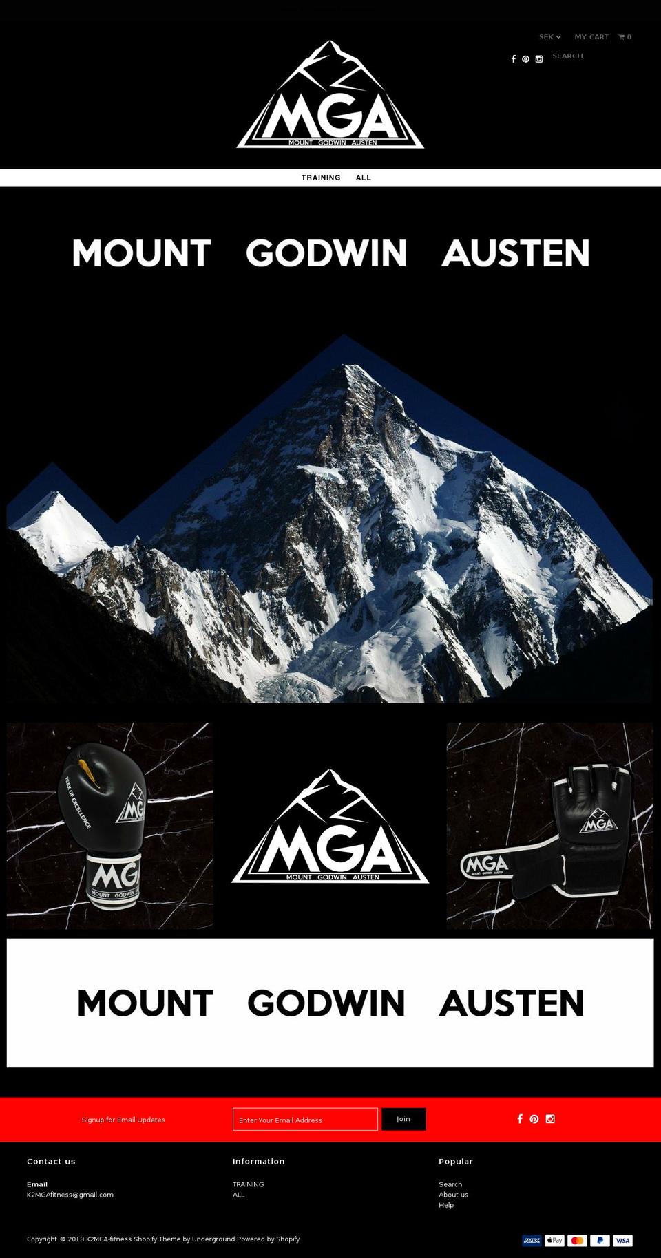k2mga.com shopify website screenshot