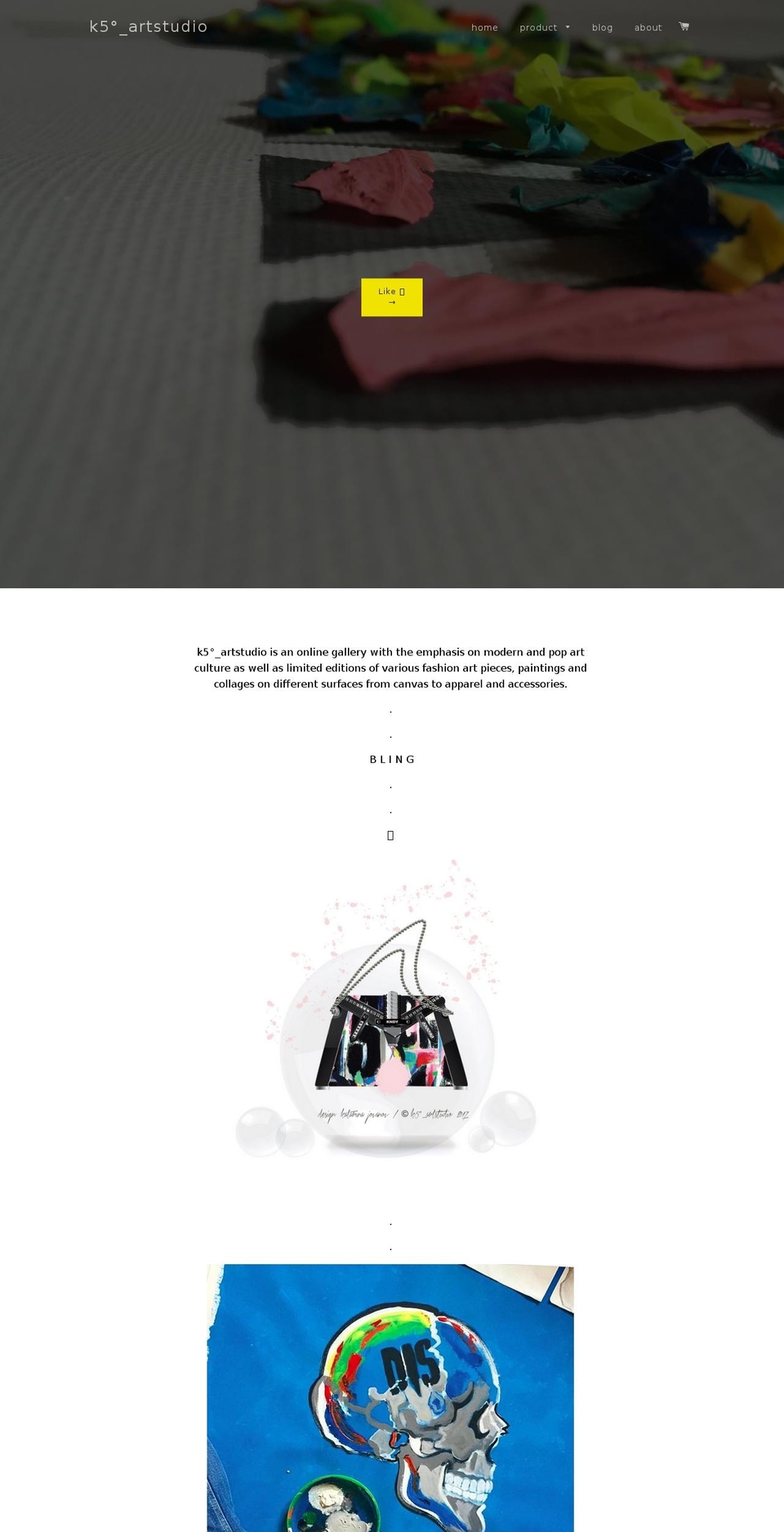 k5artstudio.com — Shopify storefront screenshot
