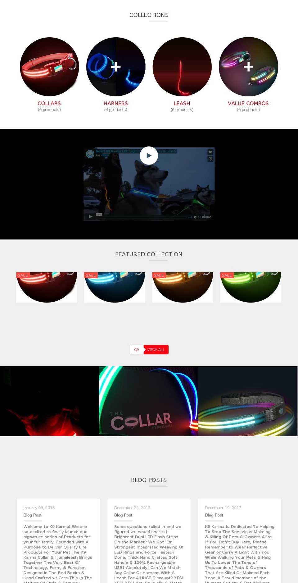 k9karma.net shopify website screenshot
