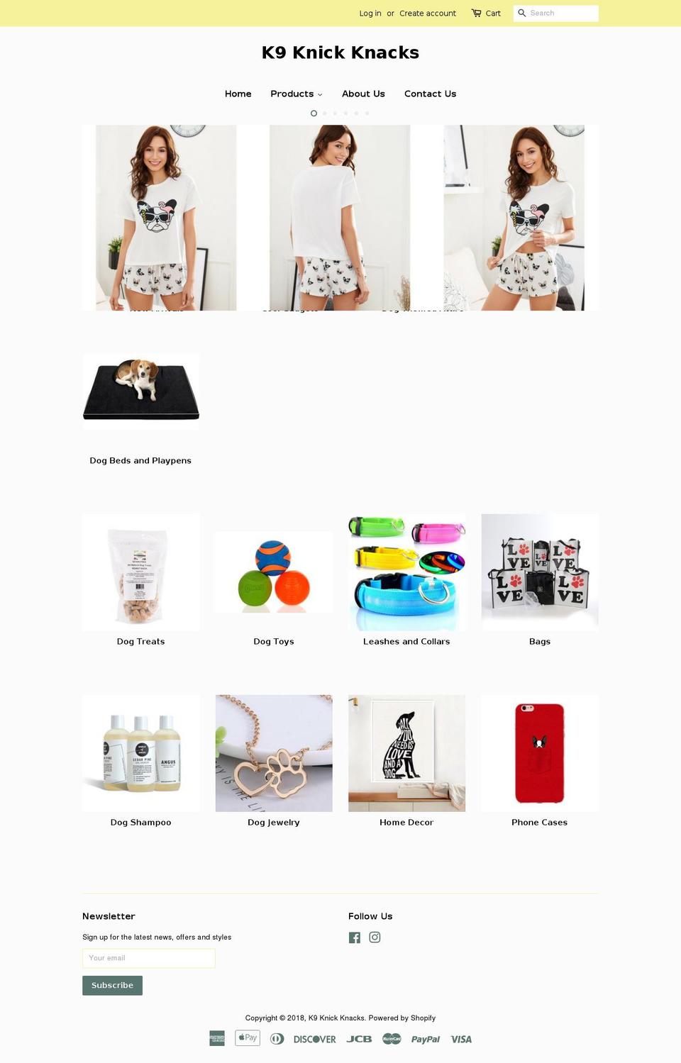 k9knickknacks.com — Shopify storefront screenshot
