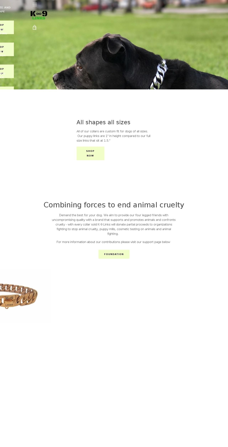 k9links.com — Shopify storefront screenshot