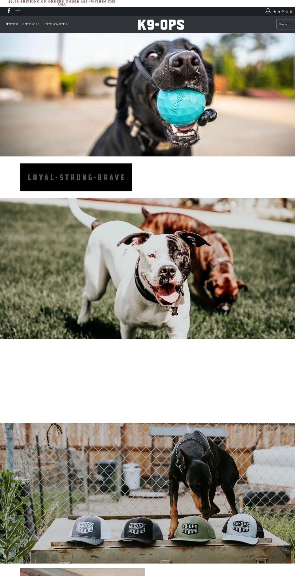 k9opsusa.com shopify website screenshot