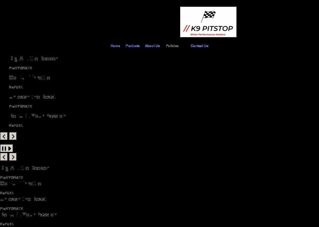 k9pitstop.com shopify website screenshot