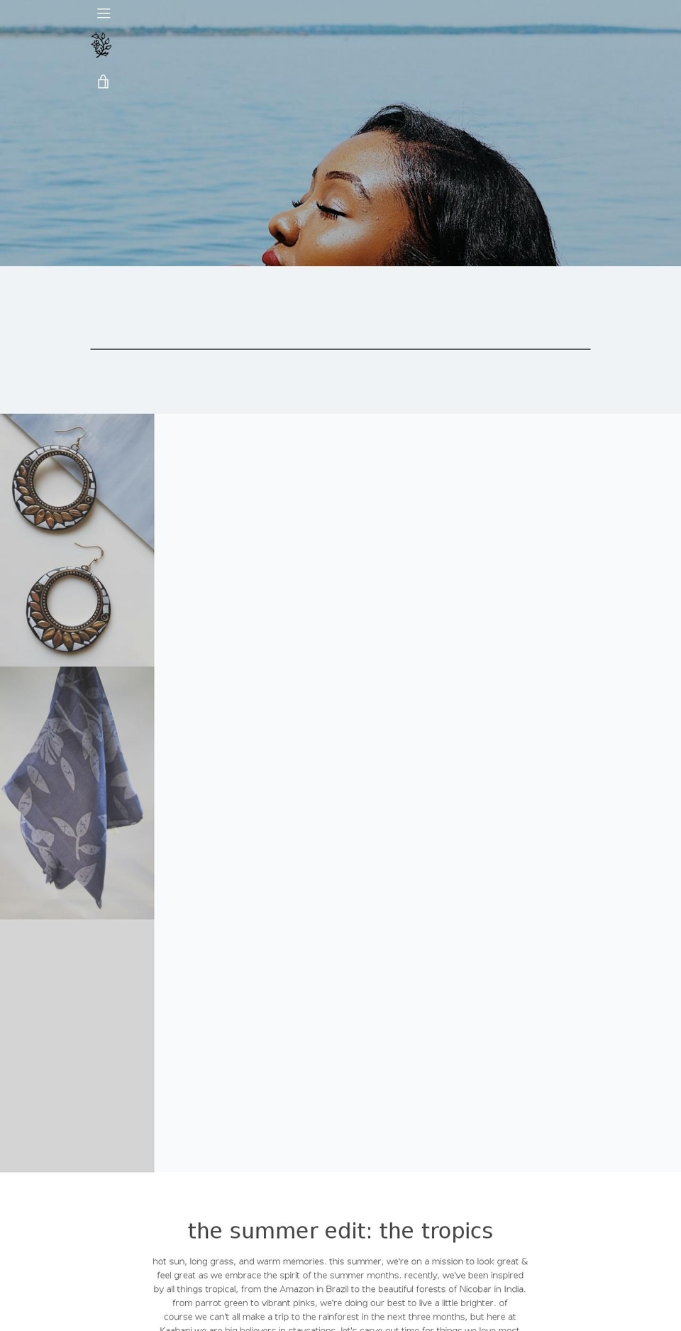 kaahani.com shopify website screenshot