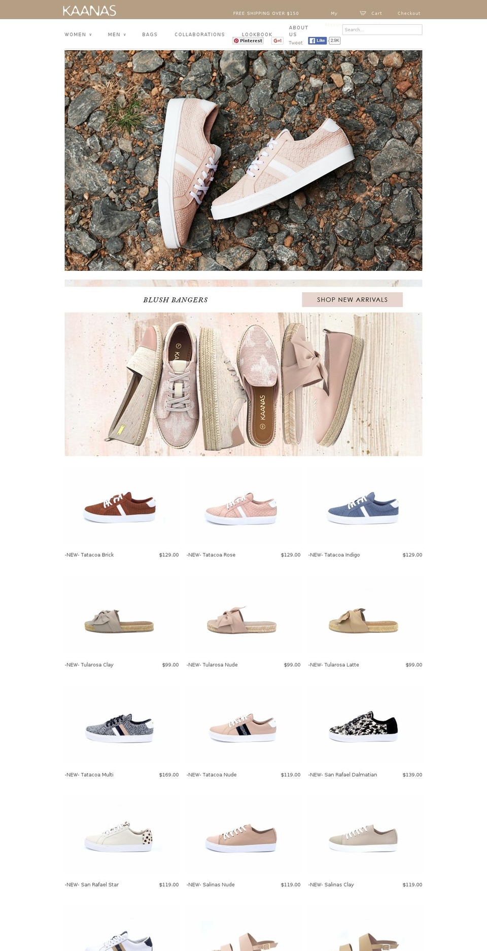 kaanas.com shopify website screenshot