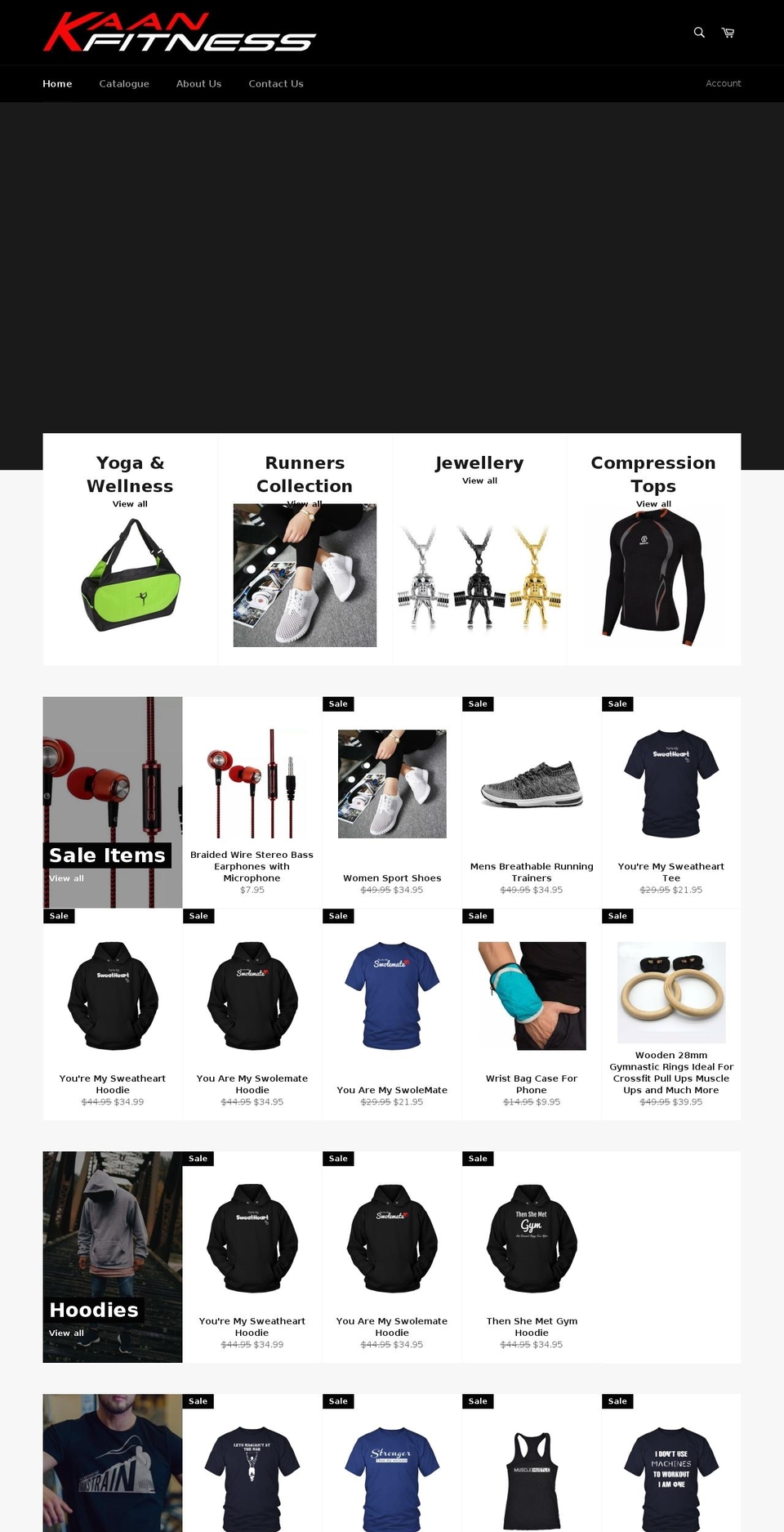 kaanfitness.com — Shopify storefront screenshot