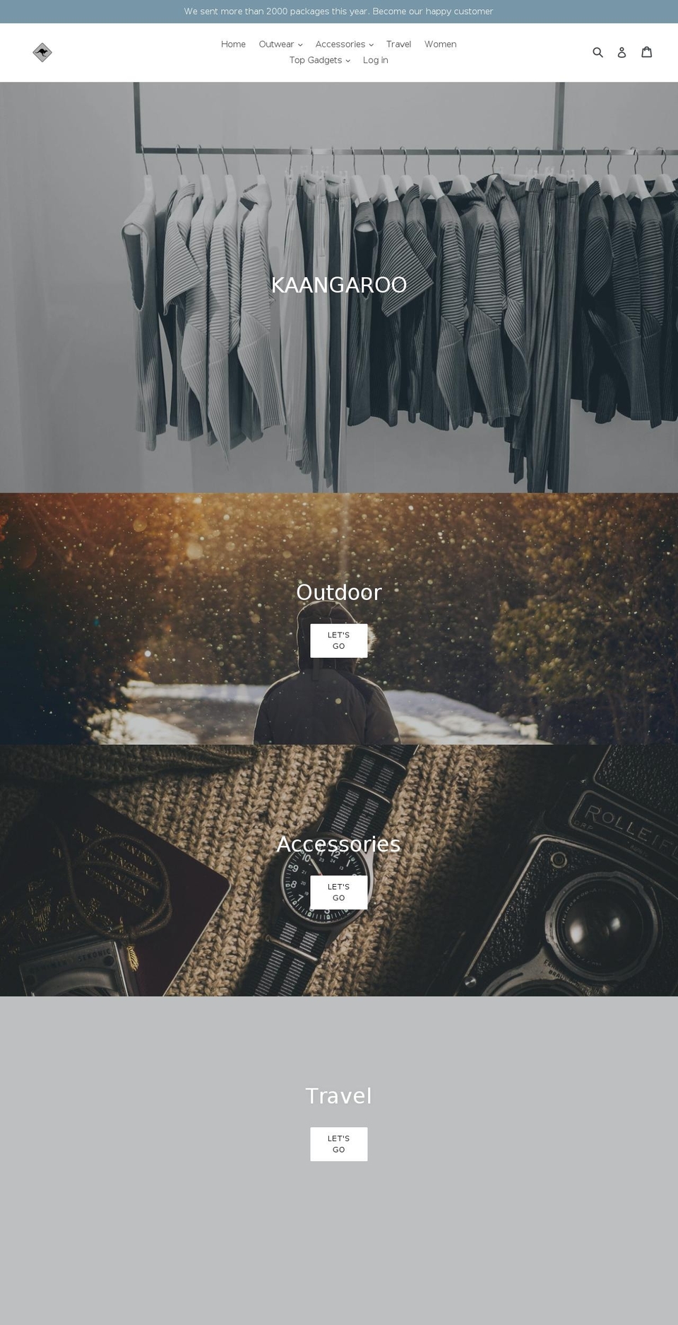 kaangaroo.com — Shopify storefront screenshot