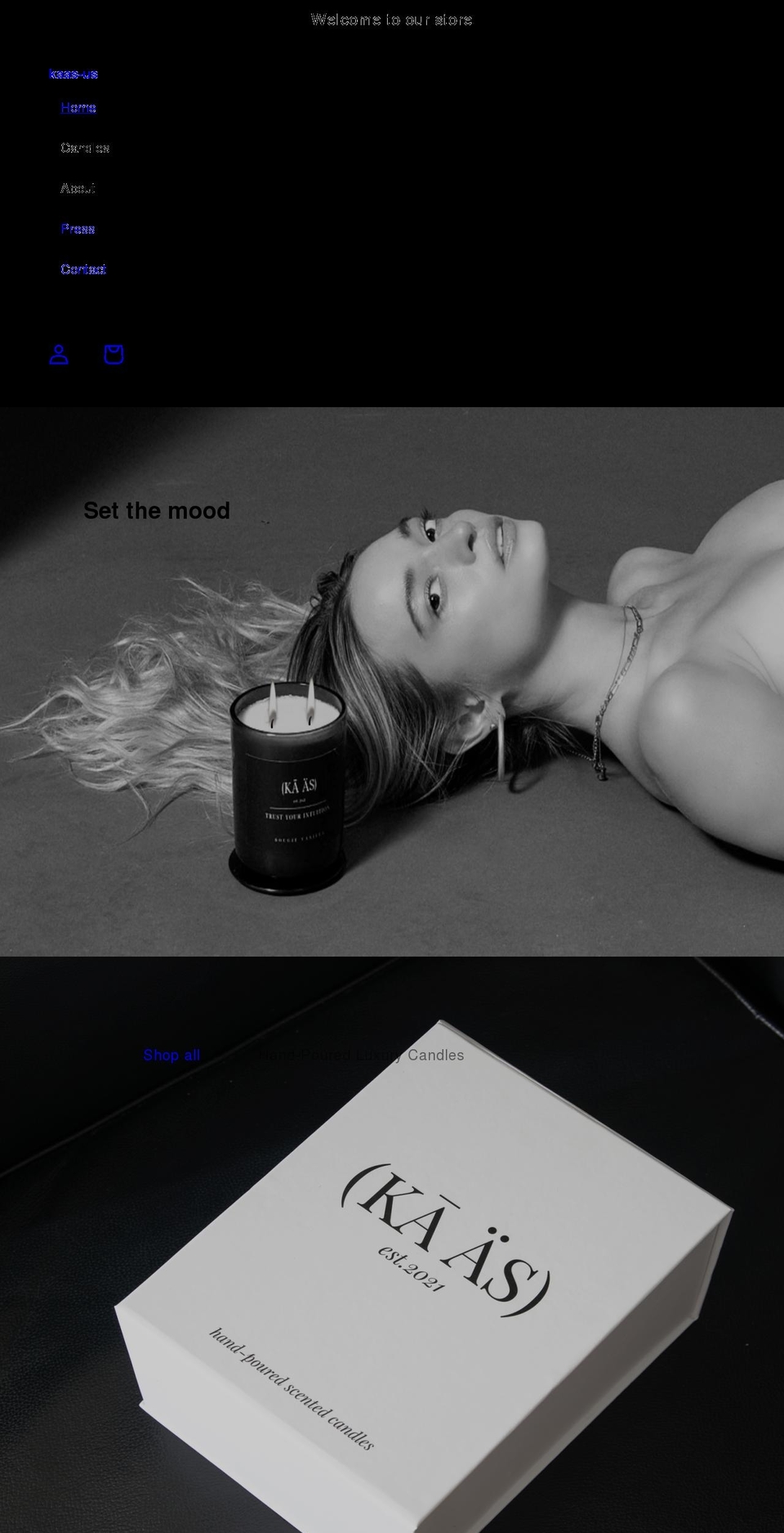 kaas-us.com shopify website screenshot