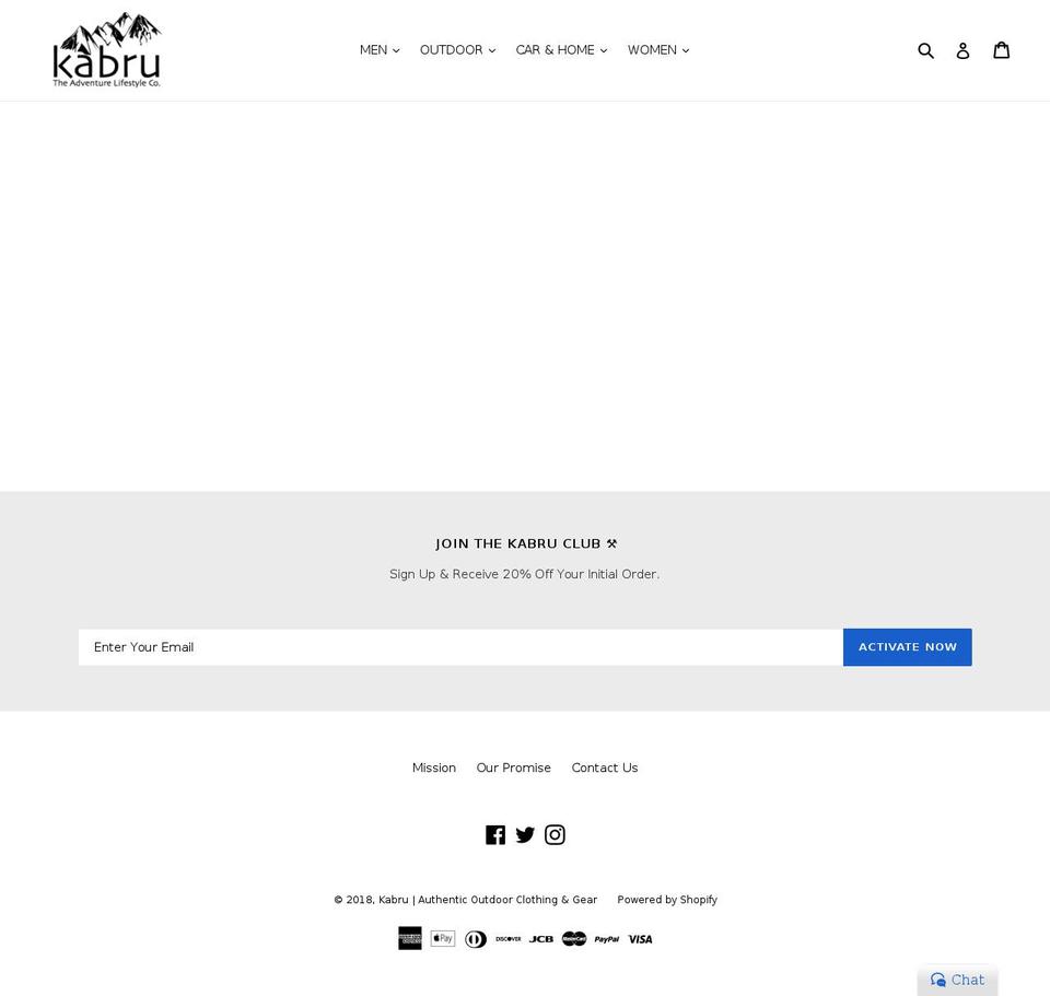 kabru.co shopify website screenshot