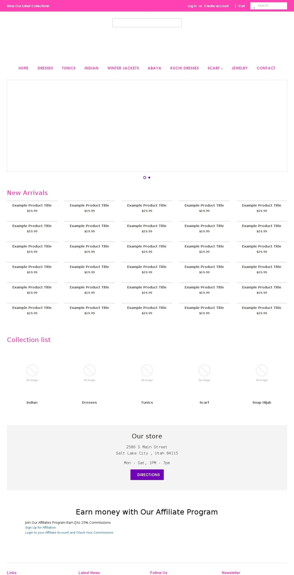 kabulboutique.com shopify website screenshot