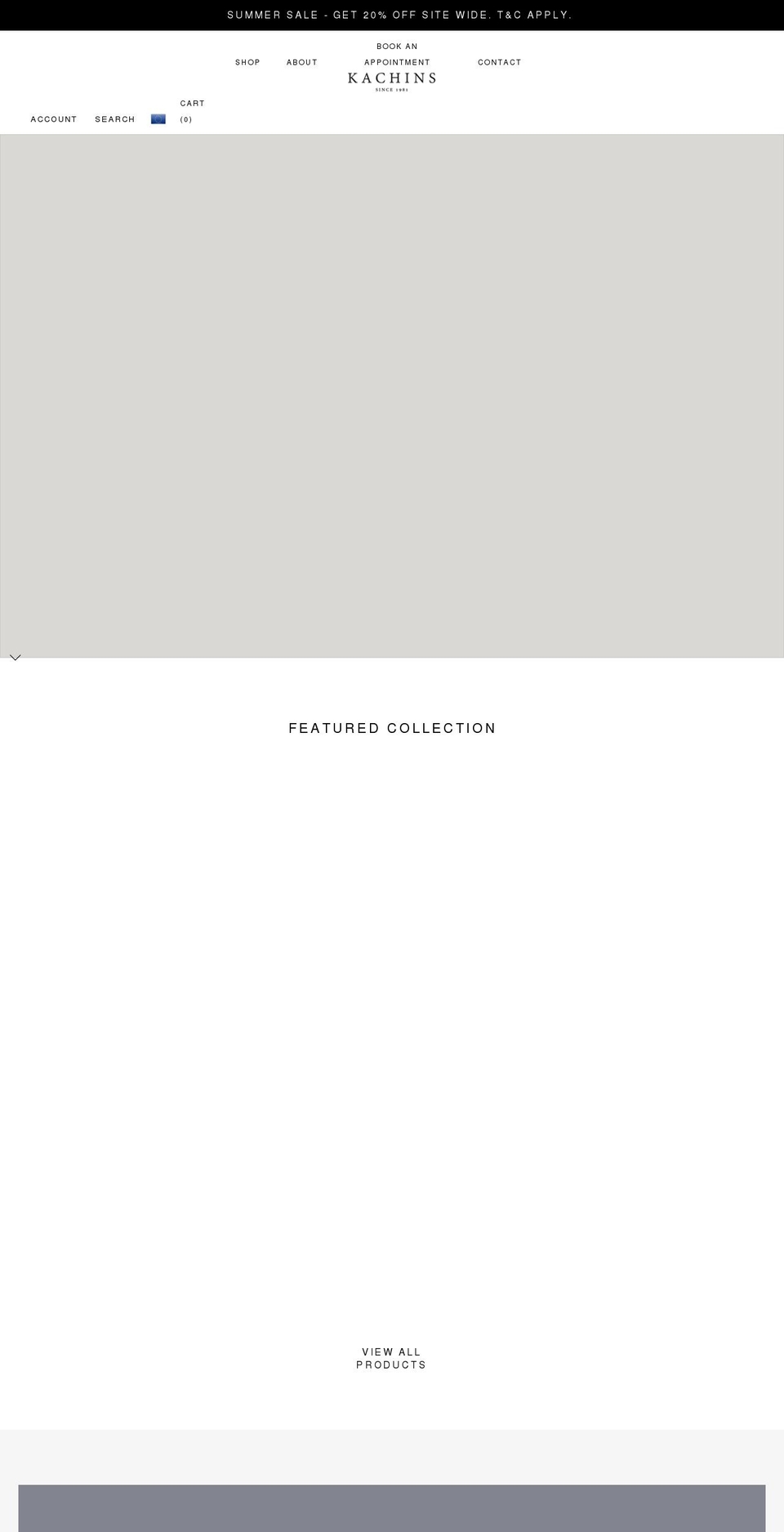 kachinscouture.com shopify website screenshot