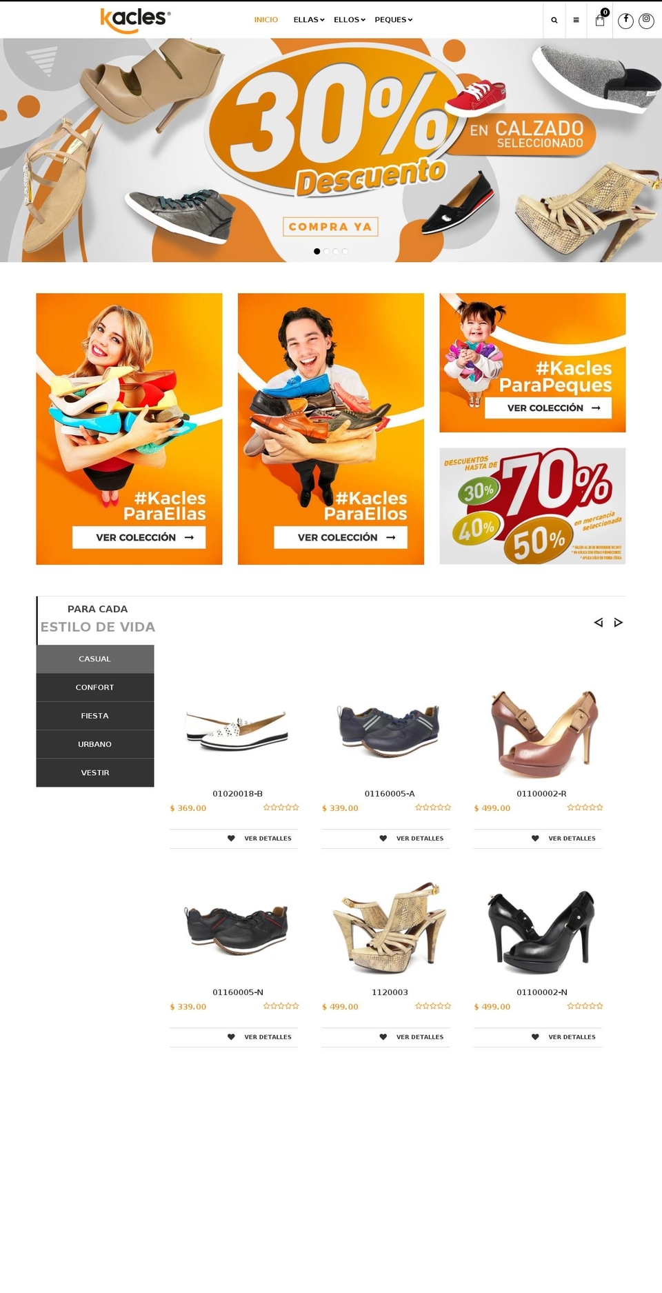 kacles Shopify theme site example kacles.com