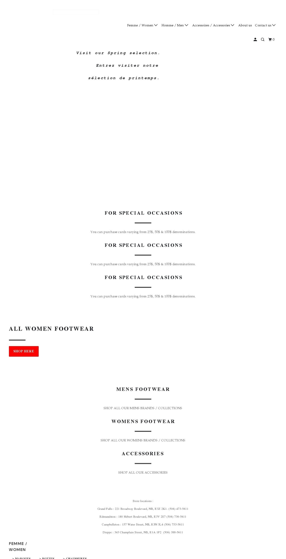 kadam.ca shopify website screenshot