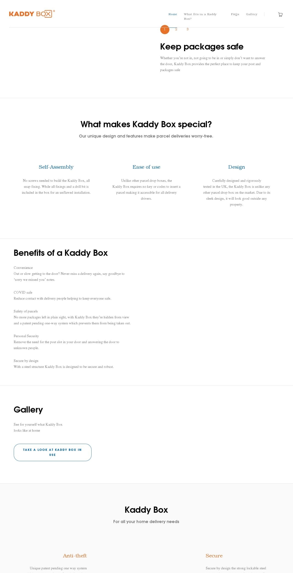 kaddybox.com shopify website screenshot