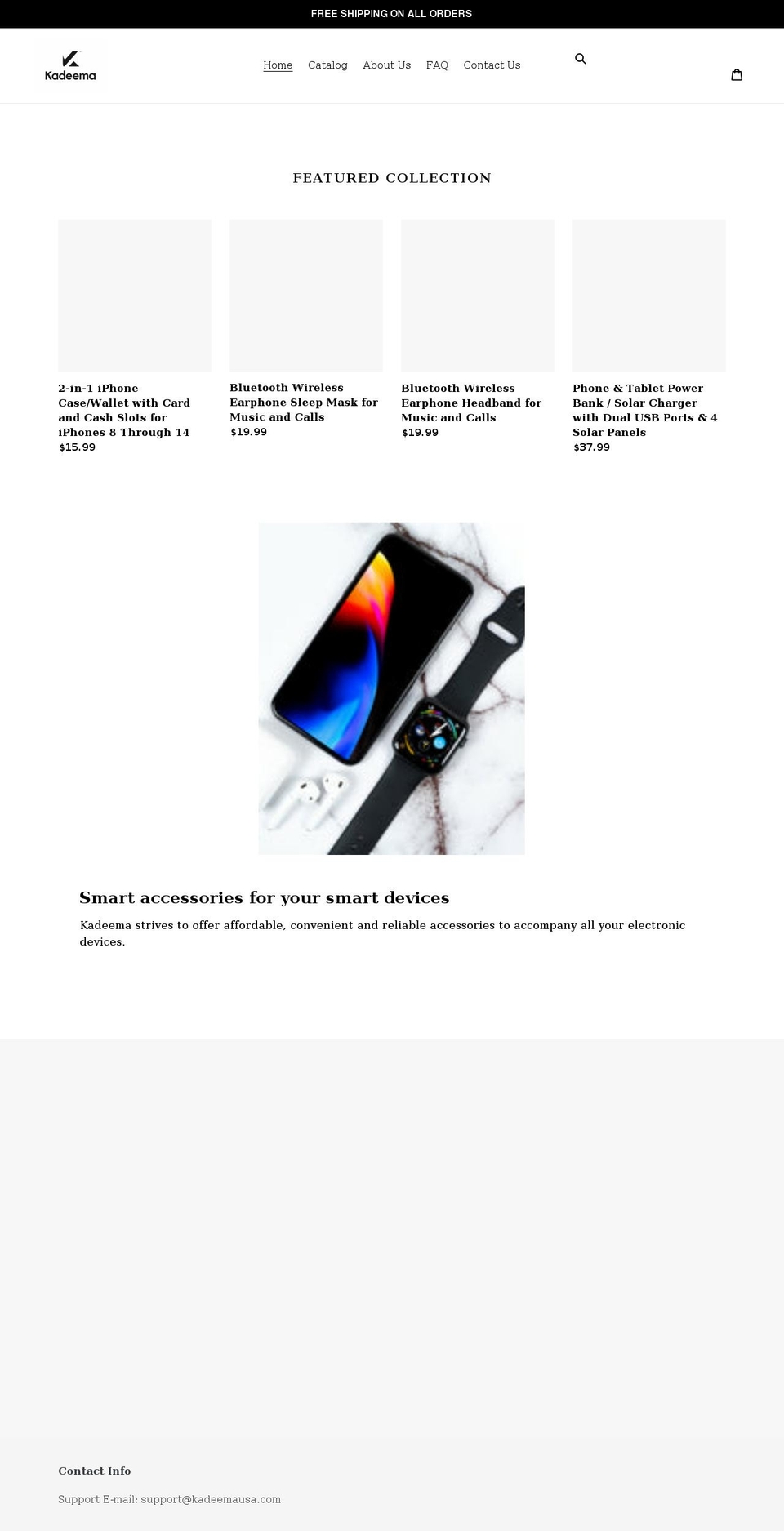 kadeemausa.com shopify website screenshot