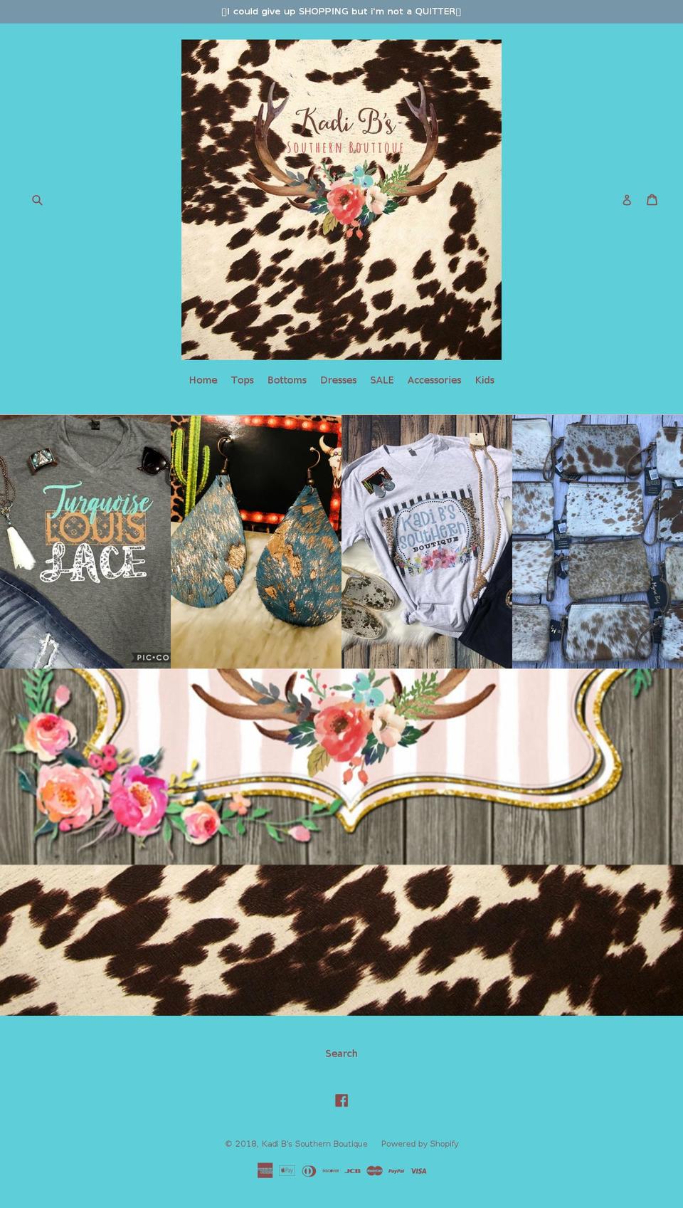 kadibssouthernboutique.com shopify website screenshot