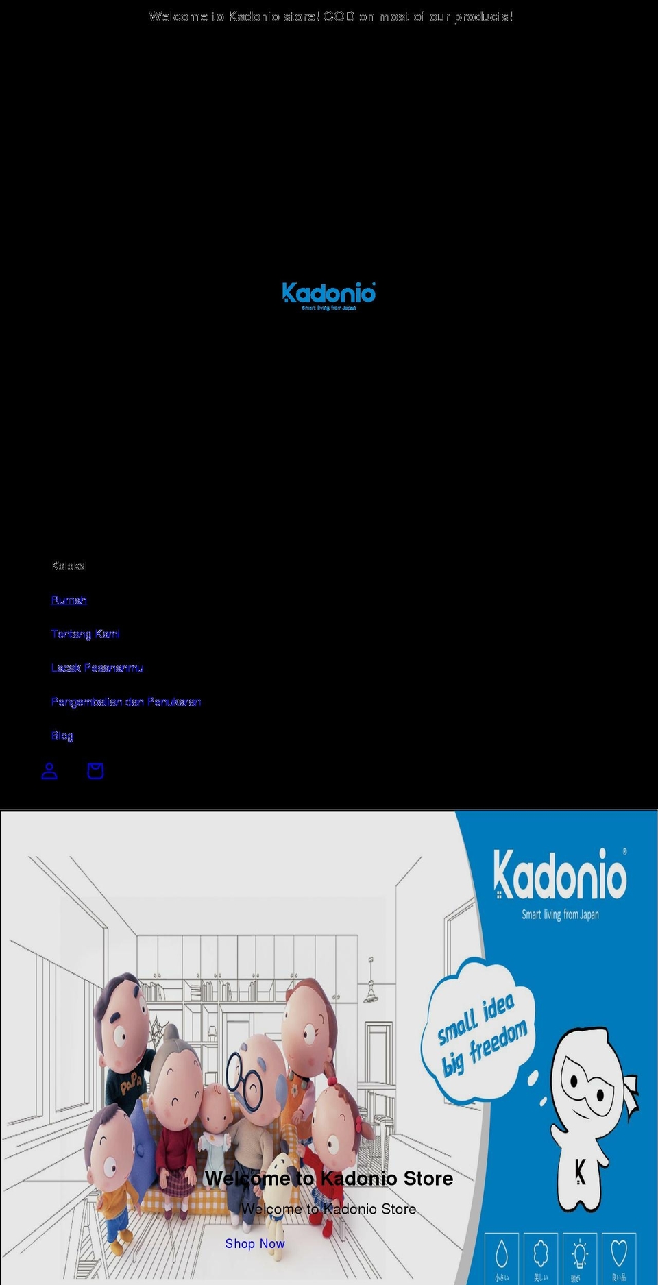 kadonio-id.com shopify website screenshot