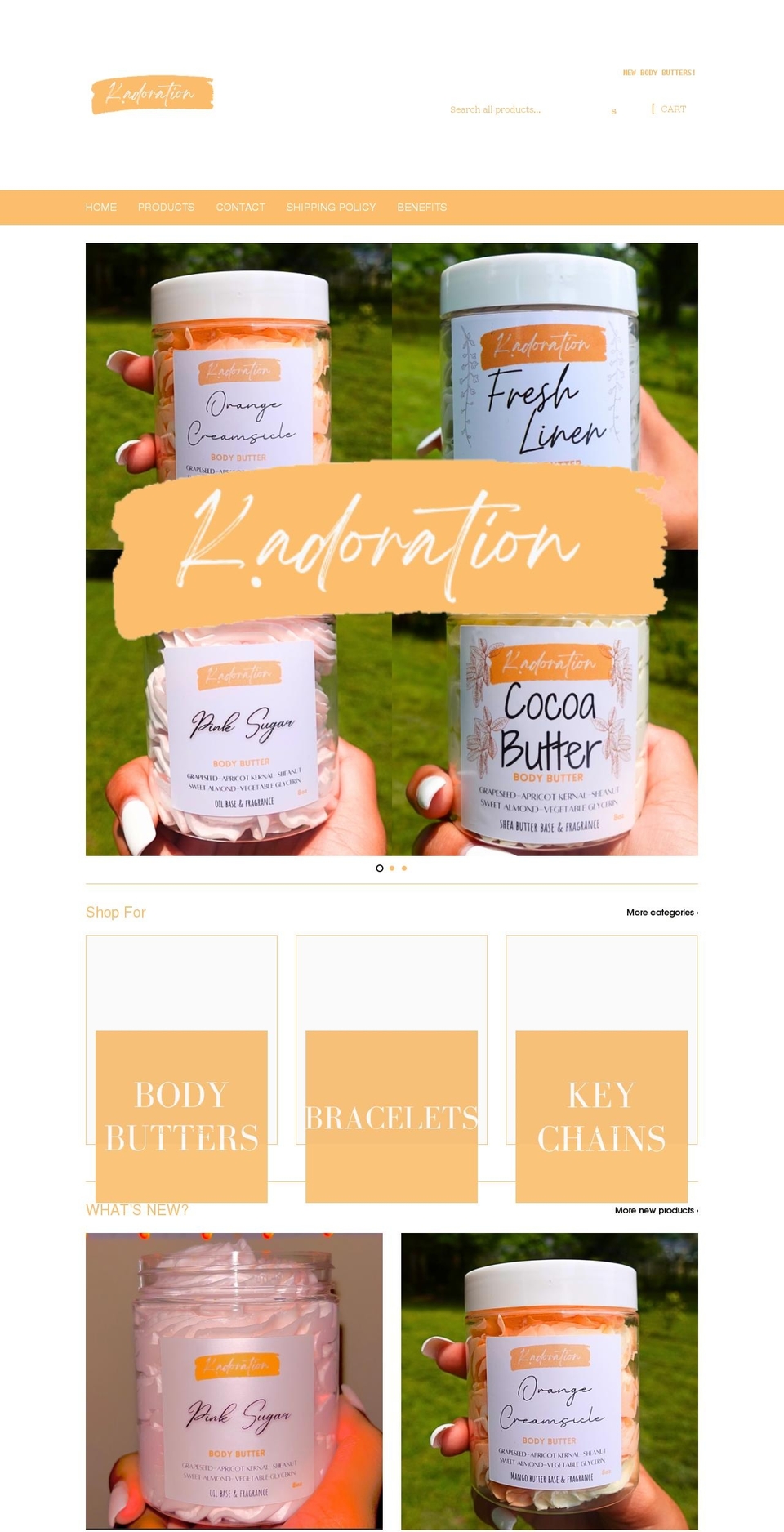 kadoration.com shopify website screenshot