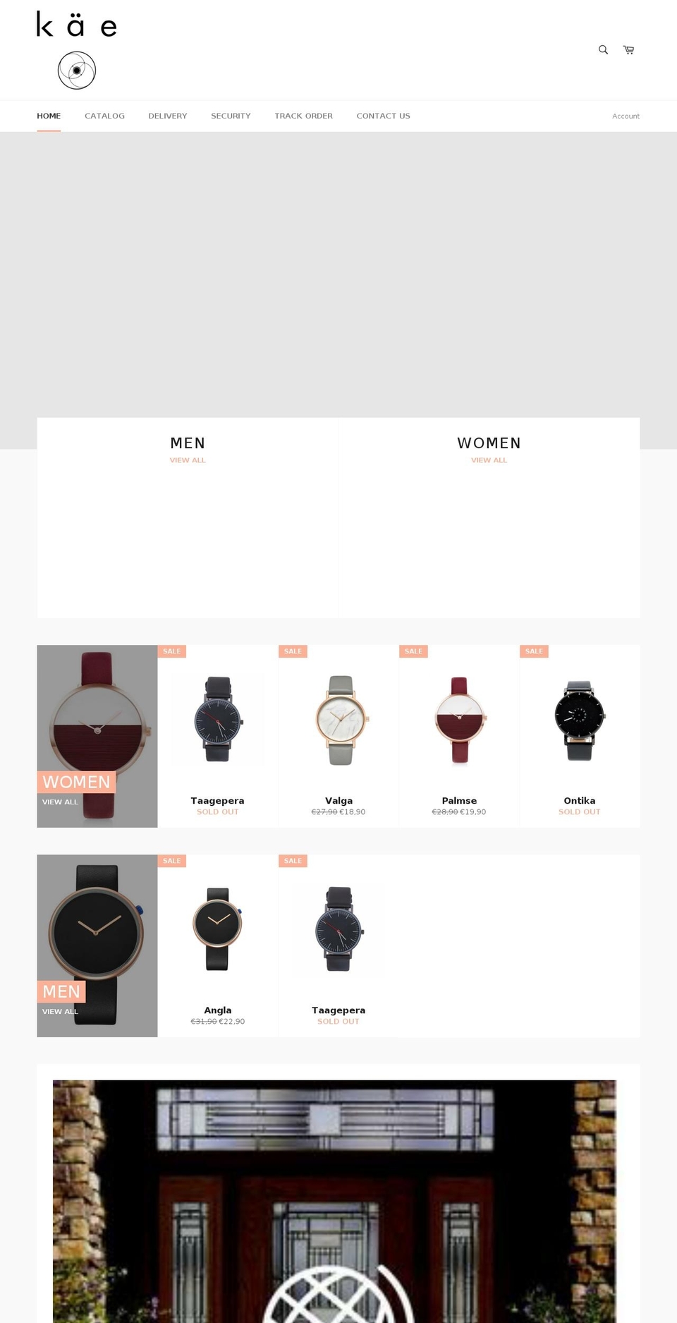 kaebrand.com — Shopify storefront screenshot