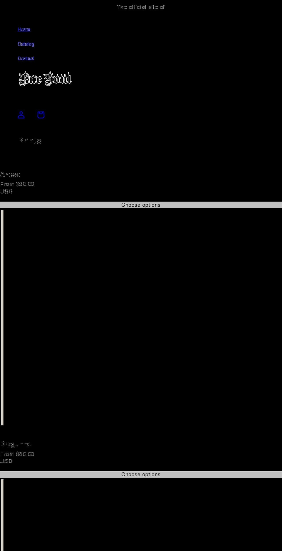 kaesoul.com shopify website screenshot